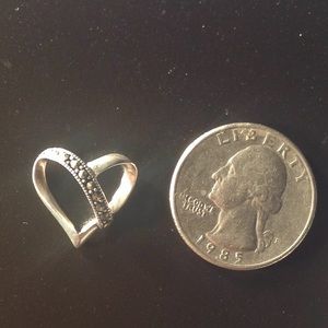 Marcasite Heart Slide